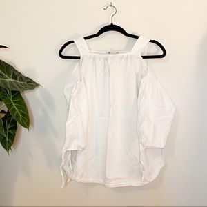 Madewell White Linen Top